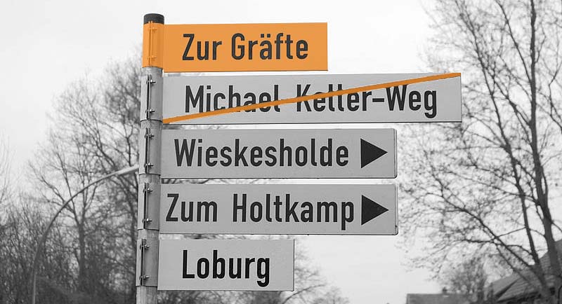 Umbenennung Michael-Keller-Weg